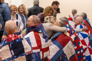 Immanuel residents honored with quilts of valor