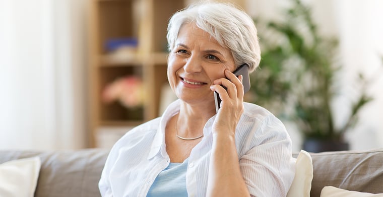 woman on phone