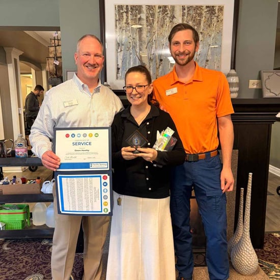 Dawn Hawley is Pacific Springs' quarterly CHRIST Promises Award recipient.