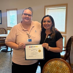 Christina Dagbovie is a lead medication aide at Immanuel Courtyard.