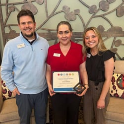 Arboretum Village Administrative Assistant Ivonne Chavez is the community's quarterly CHRIST Promises winner.