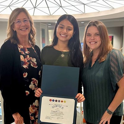 Presaiah Correa received The Landing's quarterly CHRIST Promises Award.