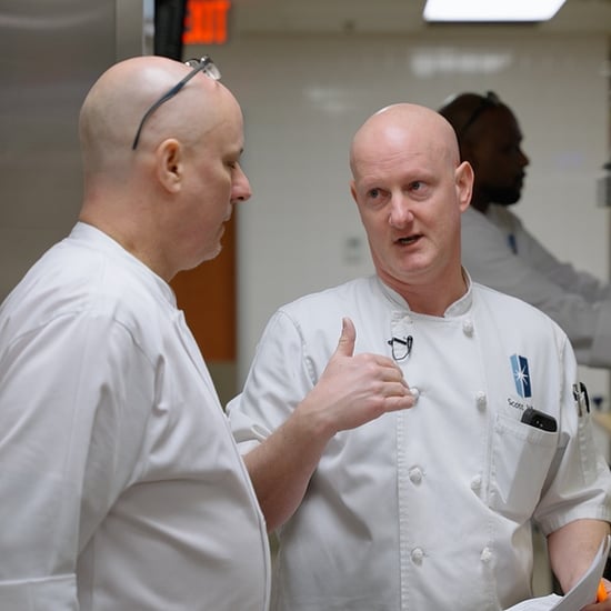 Scott Weise working in the kitchen.