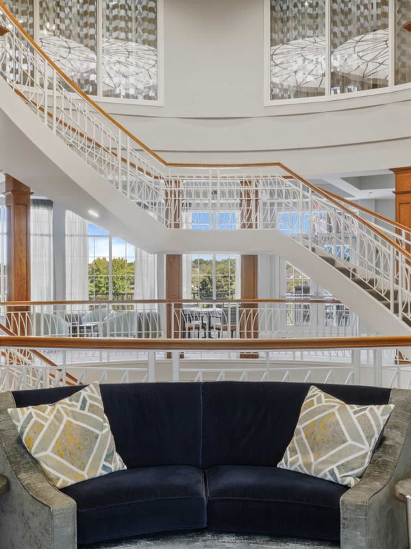 Interior view of the rotunda at The Landing