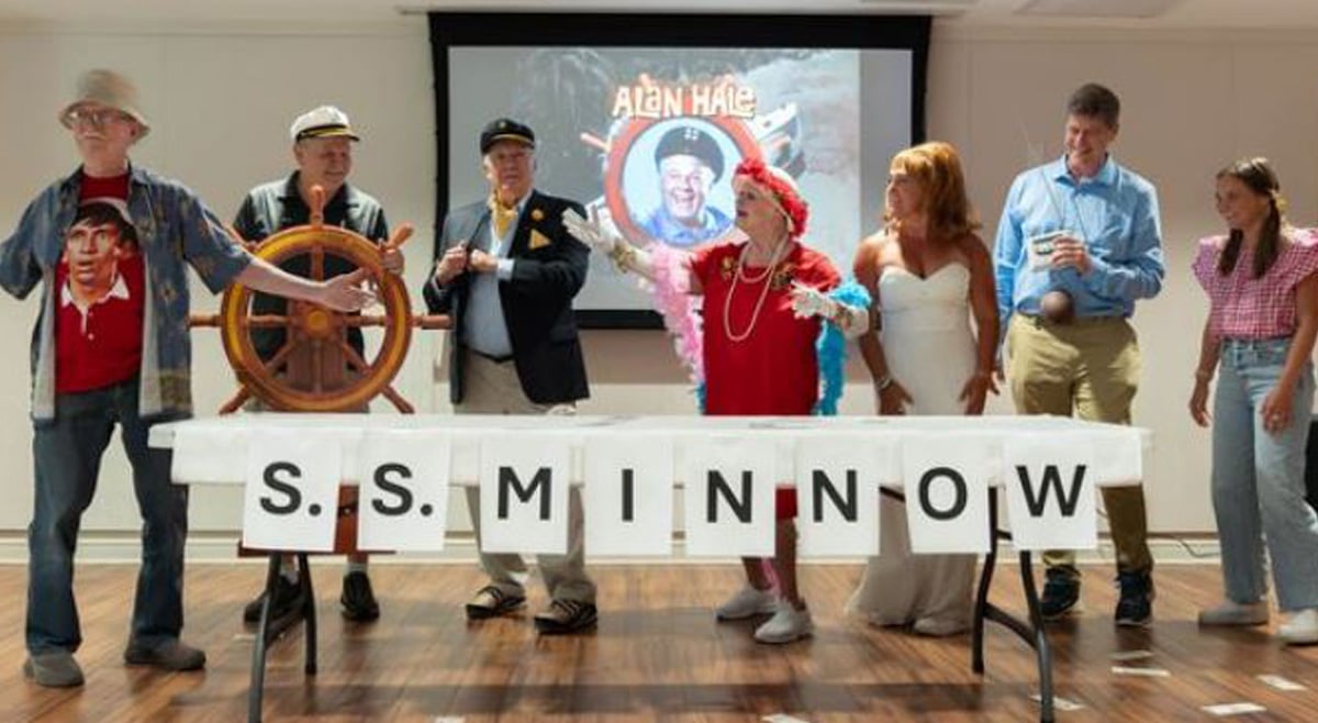 The cast of Arboretum Village's Gilligan's Island skit.