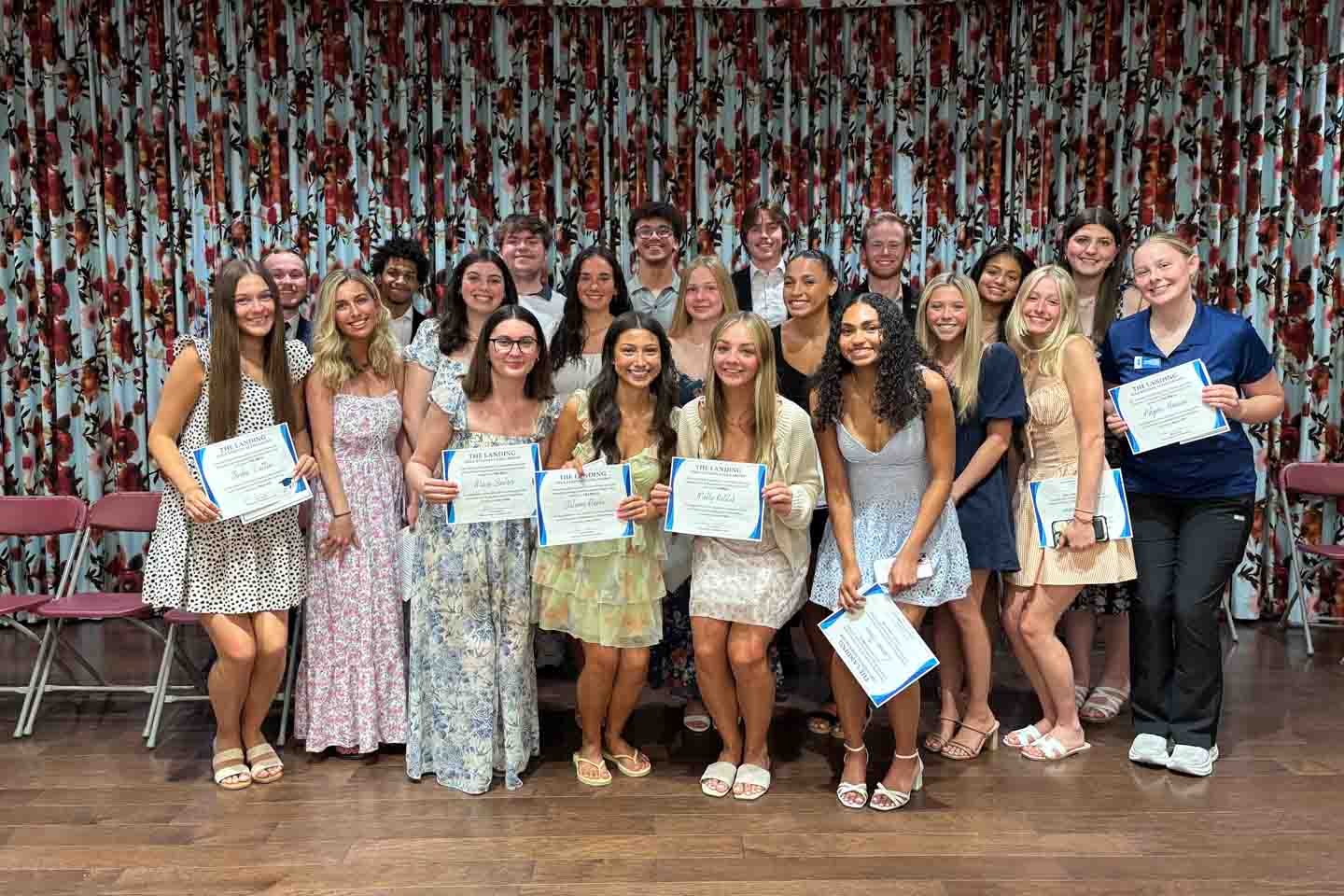 The 2026 student scholarship recipients at The Landing.