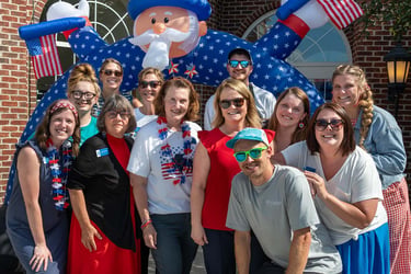 The Landing team came together to host a block party in celebration of America’s 250th birthday!