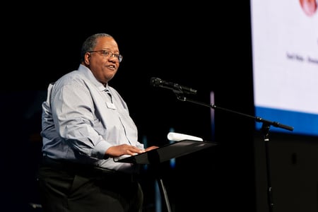 Cecil Hicks speaks at the 2024 Immanuel Leadership Summit.