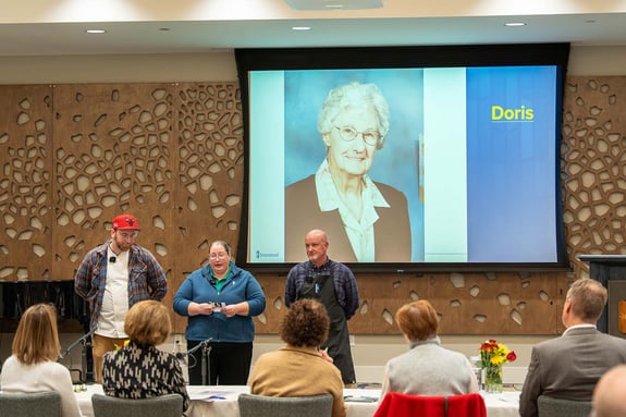 Immanuel team members presented their innovative ideas at the first Doors to the Future Spark Tank event.