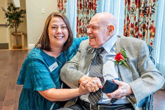 Amber Lihs is the life enrichment manager at The Landing.