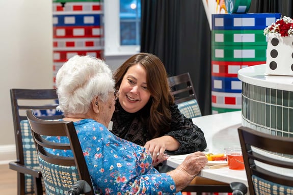 Amber Lihs is the life enrichment manager at The Landing.