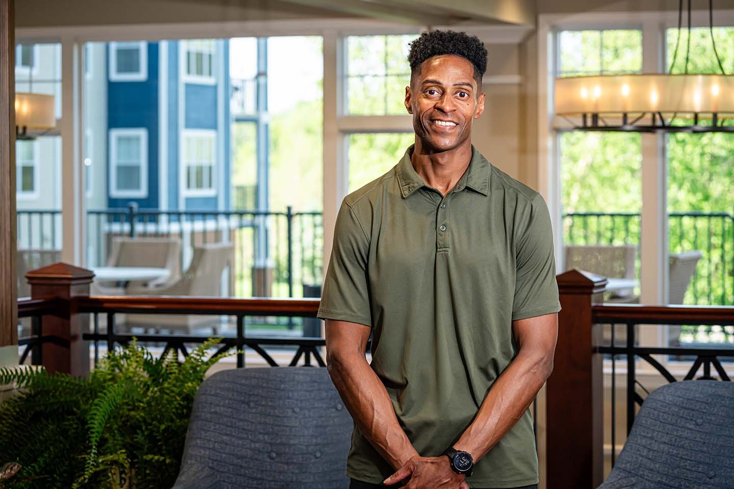 Wes Burrell is a high school basketball coach and part-time employee at Deerfield retirement living community.