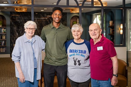 Wes Burrell is a high school basketball coach and part-time employee at Deerfield retirement living community.