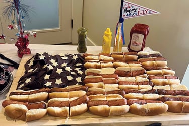 Deerfield's Fourth of July Happy Hour featured holiday-themed treats.