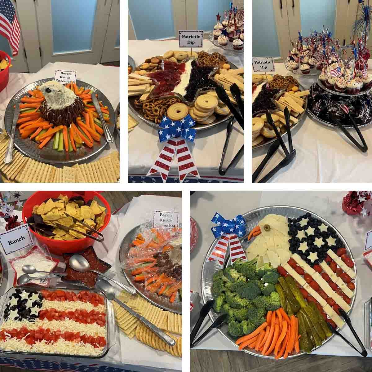 Deerfield's Fourth of July Happy Hour included patriotic treats.