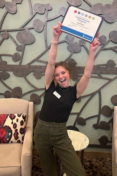 Amy Keiter is the recipient of Arboretum Village's quarterly CHRIST Promises Award.