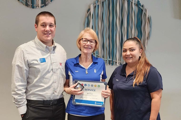 Barb Real is Lakeside's CHRIST Promises Award recipient for the quarter.