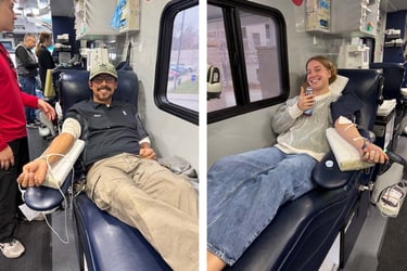 Immanuel Village, Immanuel Courtyard, and Newport House participated in a blood drive for Nebraska. 