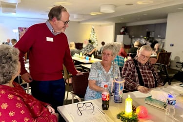 Graceview Courtyard recently held its annual Blue Christmas Service.
