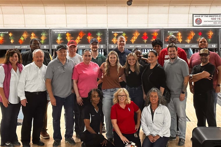 Arboretum Village staff enjoyed an afternoon of bowling as a team building event.