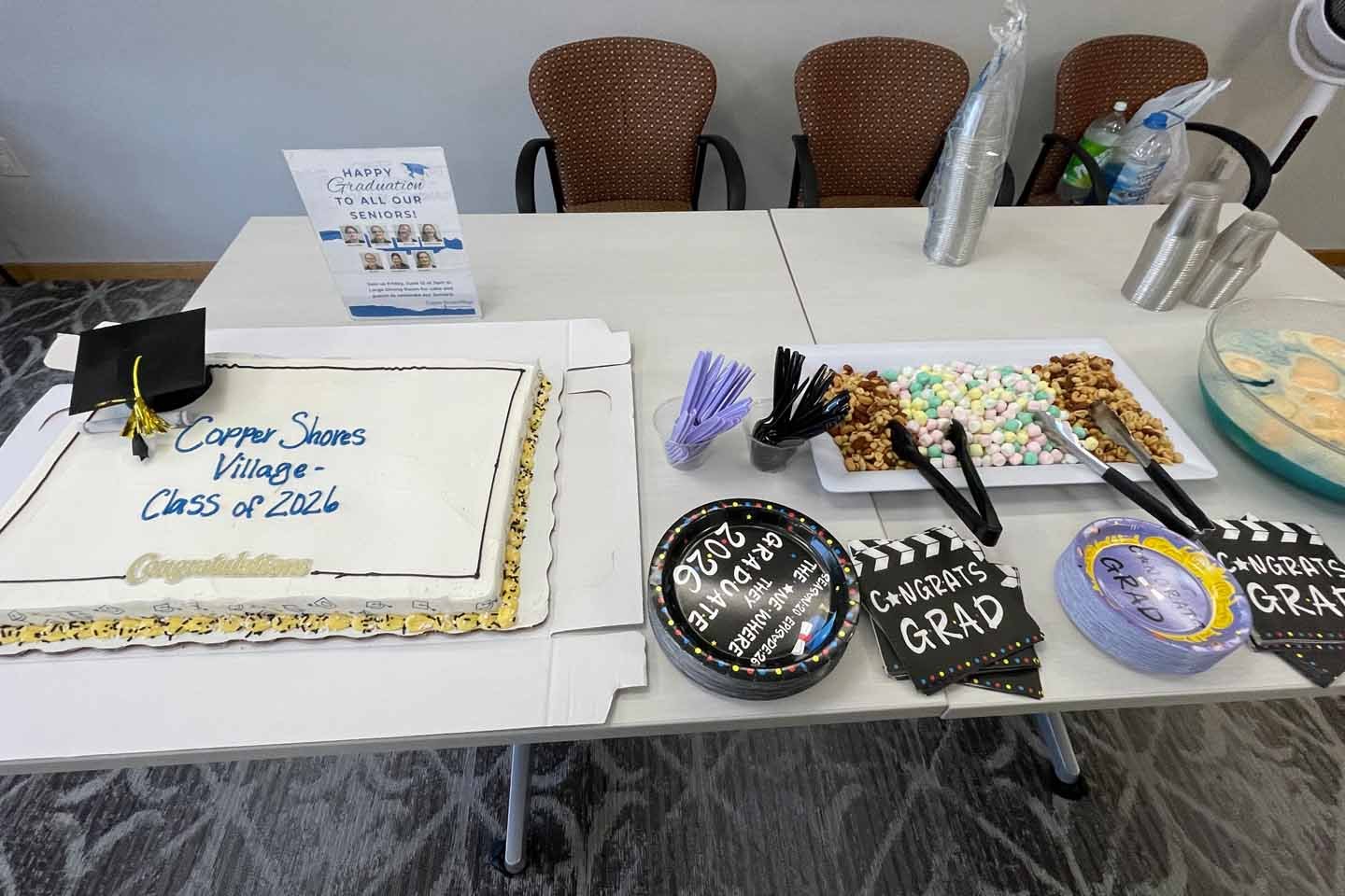 Copper Shores Village residents and staff came together to celebrate their 2026 graduating high school seniors.
