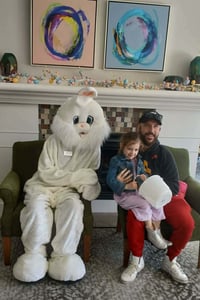 The Easter Bunny made his annual appearance at Copper Shores Village.