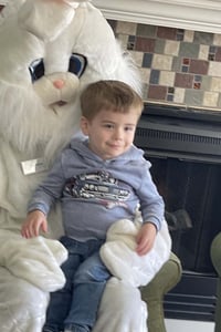 The Easter Bunny made his annual appearance at Copper Shores Village.