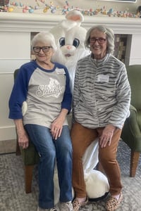 The Easter Bunny made his annual appearance at Copper Shores Village.