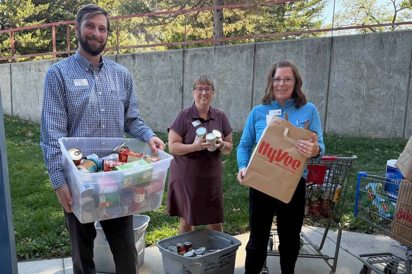 The Trinity Campus, Pacific Springs, and Immanuel Village held a food drive.