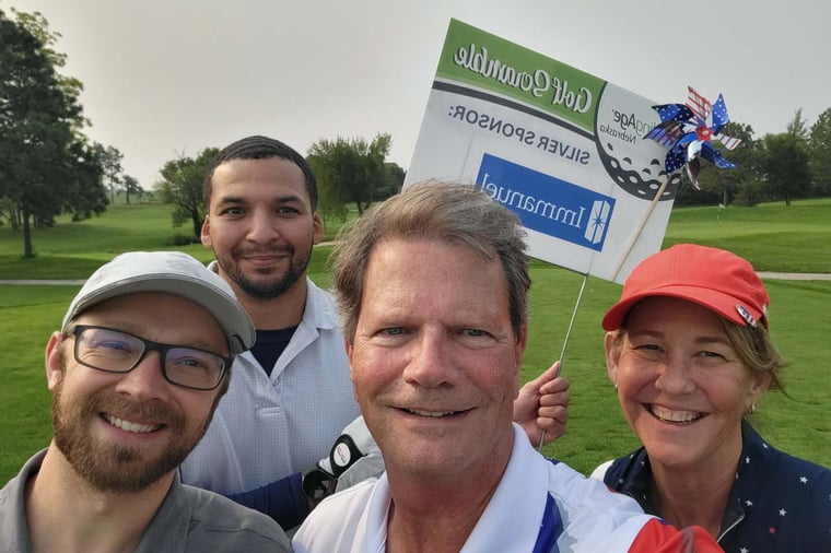 Leaders from Immanuel's Lincoln communities tee off for good cause