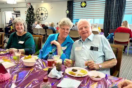 Graceview Courtyard residents and staff celebrated New Year's Eve with a sock hop-themed party.
