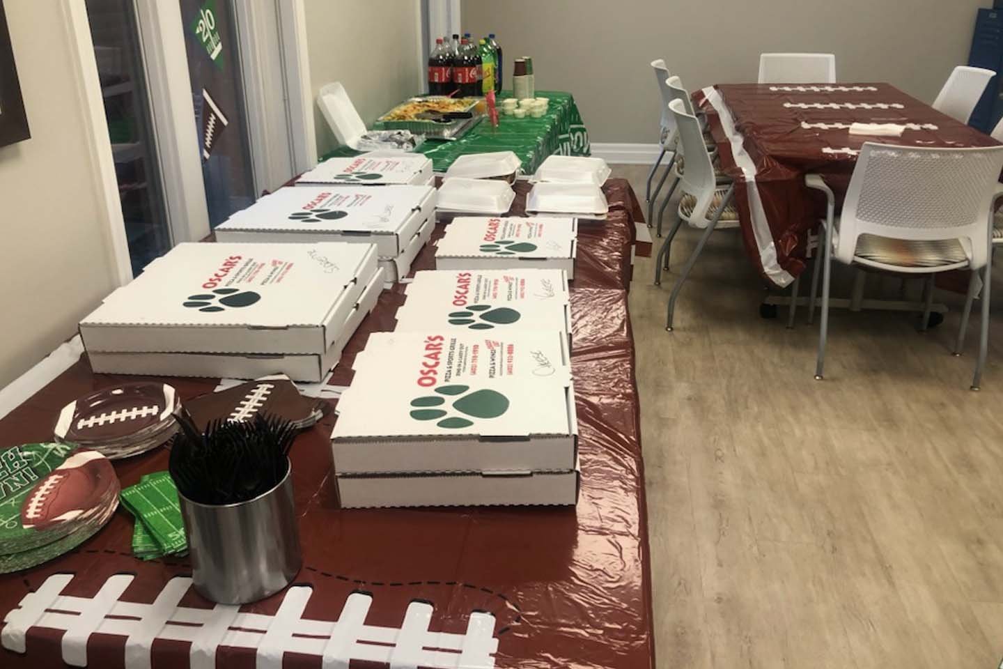 Staff Husker tailgate at Pacific Springs.