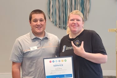 Lakeside Executive Director Brody Chandler and staff member Jenny Perrie