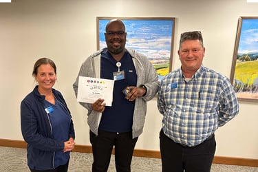 Tim Campbell, RN, was named The Lighthouse's CHRIST Promises Award recipient.