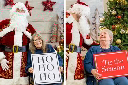 The Christmas party at Immanuel Pathways Southwest Iowa featured gifts, activities, and a visit from Santa.