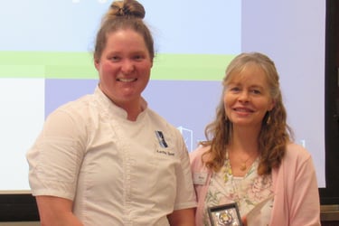 Katrina Ulmer, Yankee Hill Village Sous Chef, was awarded the CHRIST Promises Award.