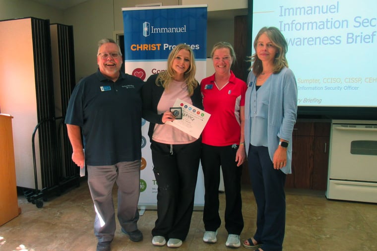 Zoe Smith is Yankee Hill Village's quarterly CHRIST Promises Award recipient.