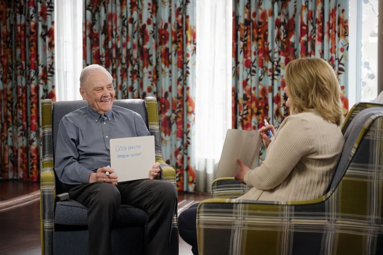 A senior retirement living resident and a female Immanuel team member talk about things everyone should learn to do.