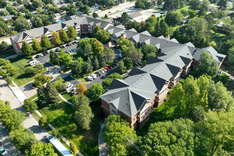 Aerial View of Grand Lodge Campus