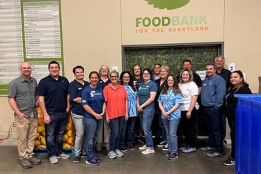Lakeside food bank volunteers