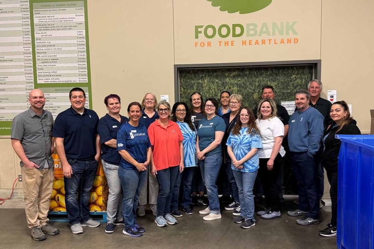 Lakeside food bank volunteers