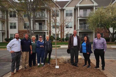 Lakeside Green Team tree planting