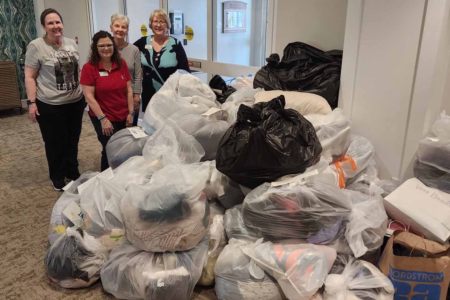 Lakeside Green Team clothing donation