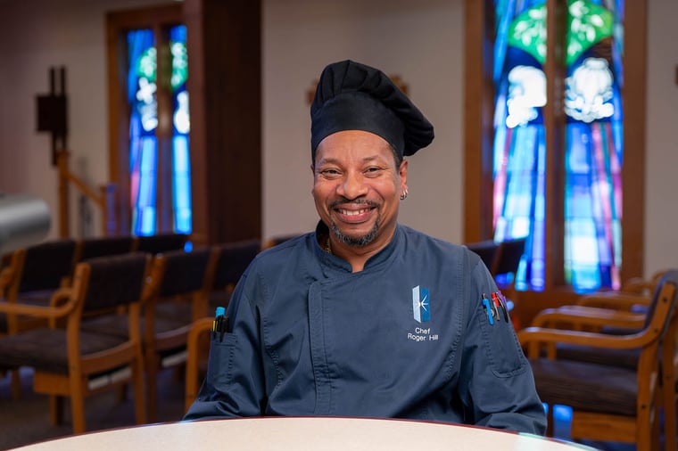 Roger Hill is the executive chef at Immanuel Village in Omaha, Nebraska.