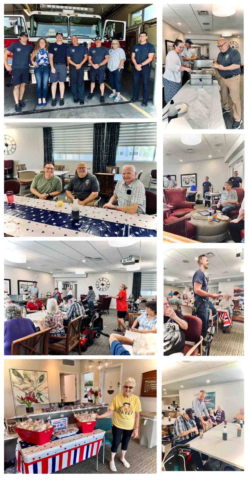 Graceview Courtyard hosted a special pancake breakfast for the community as a thank you to local first responders.