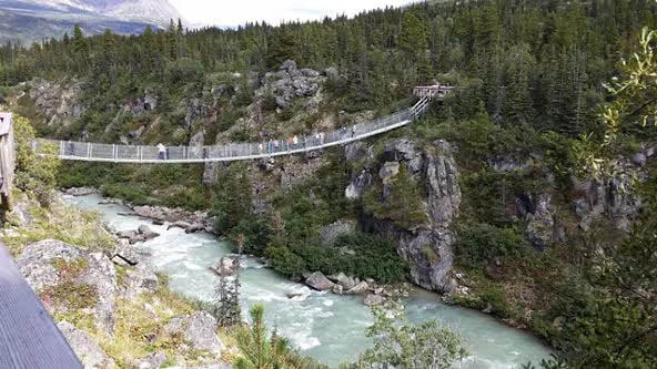 Klondike Summit Suspension Bridge