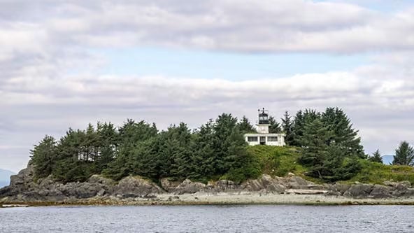 Lighthouse on an island