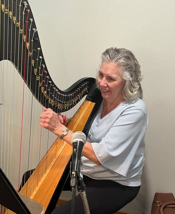Copper Shores Village hosted its first Mother’s Day Tea. The event featured a harpist.