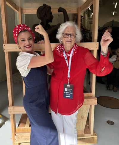 Lakeside resident Iris Herse was honored for her WWII service as a "Rosie the Riveter."