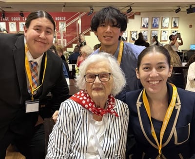 Lakeside resident Iris Herse was honored for her WWII service as a "Rosie the Riveter."